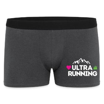 Ultra Running – My Love - Men's Boxer Shorts - charcoal grey - Front