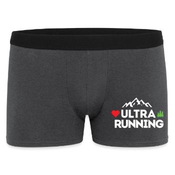 Ultra Running – My Love - Men's Boxer Shorts - charcoal grey - Front