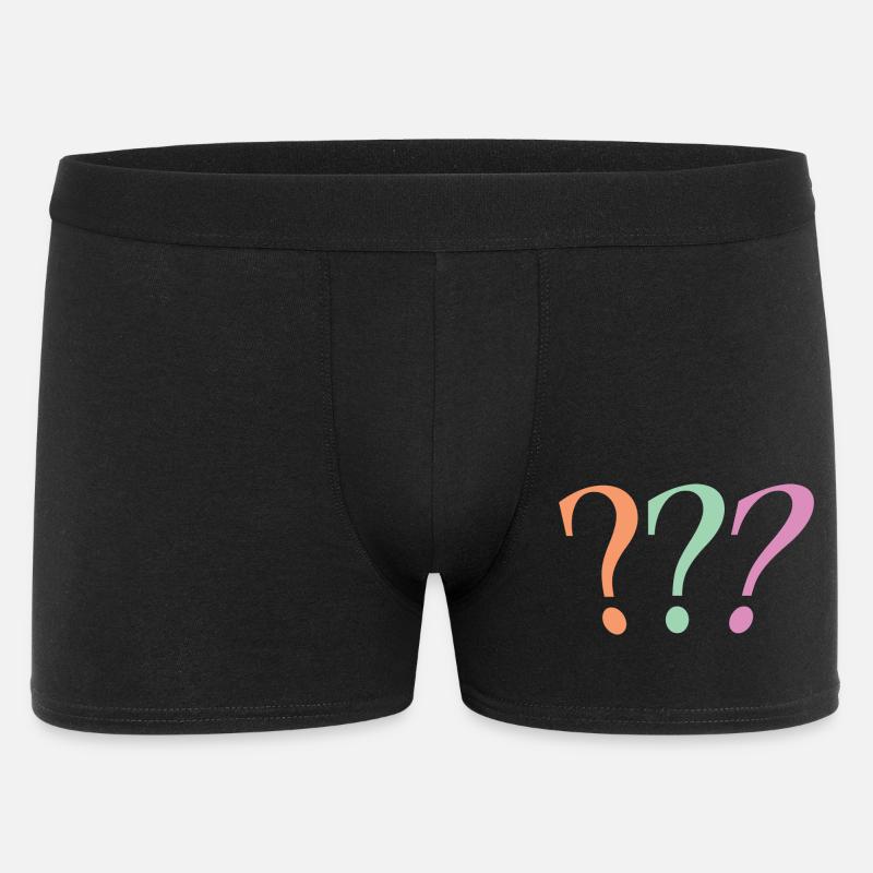 Question mark - Men's Boxer Shorts - black