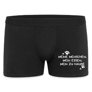 Haustier Witz - Männer Boxer Shorts - Schwarz - Vorne
