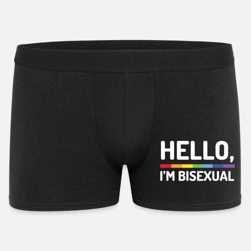Hallo, ich bin bisexuell - Männer Boxer Shorts - Schwarz