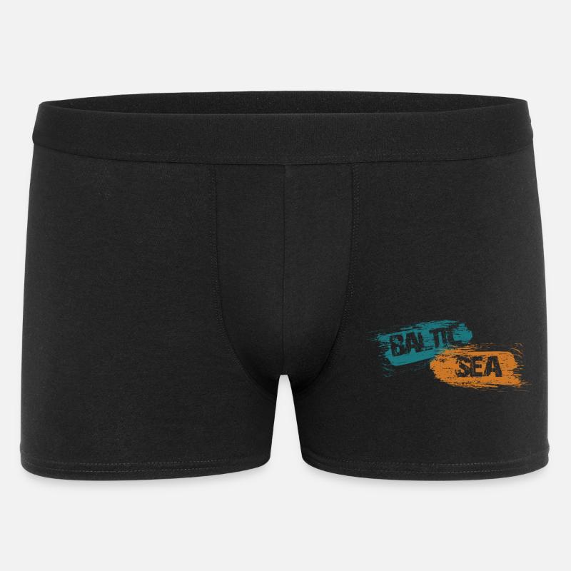 Baltic Sea - Ostsee - Männer Boxer Shorts - Schwarz