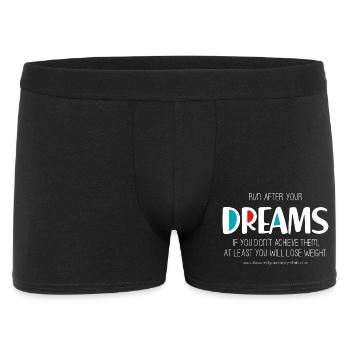 Run after your dreams (dark) - Men's Boxer Shorts - black - Front