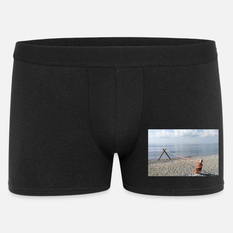 Meeresseil auf See - Männer Boxer Shorts - Schwarz