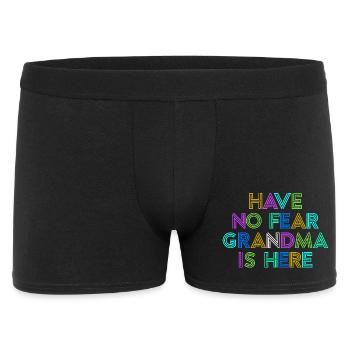 Grand-mère Cool Déclaration Grand-mère Grand-mère Petit-enfant - Boxer Homme - noir - Devant