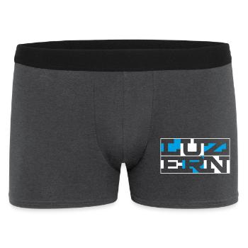 Mot-mot géométrique de Lucerne - Boxer Homme - charbon - Devant