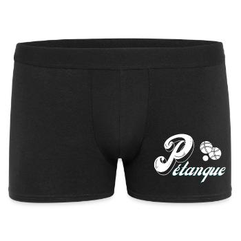 pétanque, fan de pétanque, bouliste - Boxer Homme - noir - Devant
