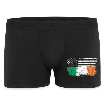 Drapeau irlandais avec étoiles - Boxer Homme - noir - Devant