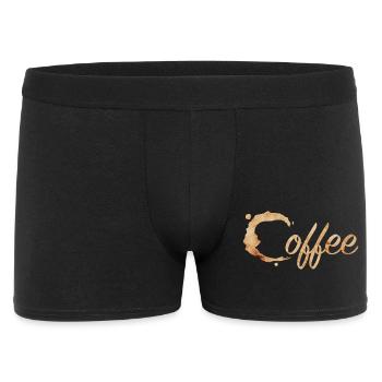 Café Tache Typographie Café - Boxer Homme - noir - Devant