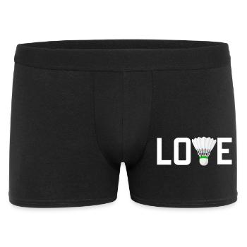 Badminton Love - Men's Boxer Shorts - black - Front