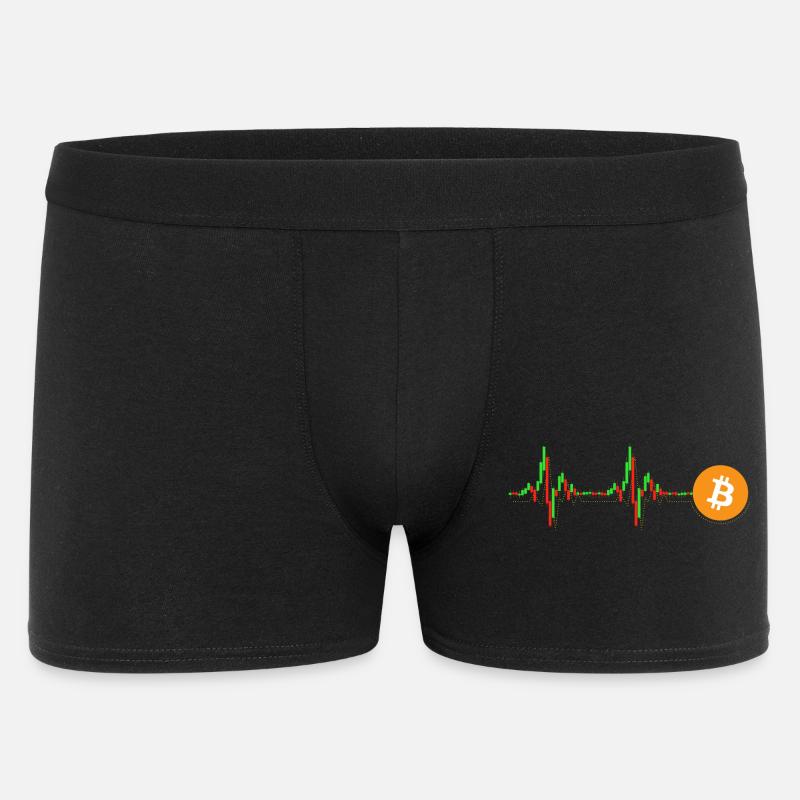 Bitcoin Chart Pattern - Men's Boxer Shorts - black