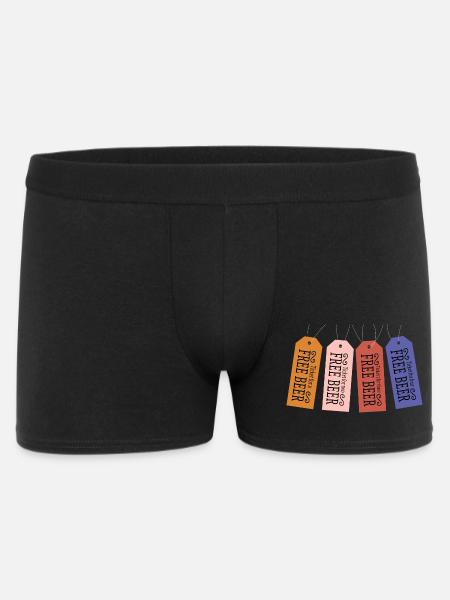 Free Beer Ticket - Men's Boxer Shorts - black