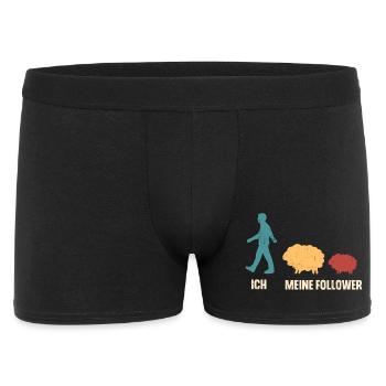 Ich Meine Follower Schaf Schafe - Männer Boxer Shorts - Schwarz - Vorne