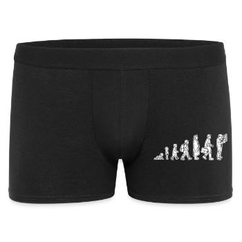 Vom Kind zum Elektriker - Männer Boxer Shorts - Schwarz - Vorne