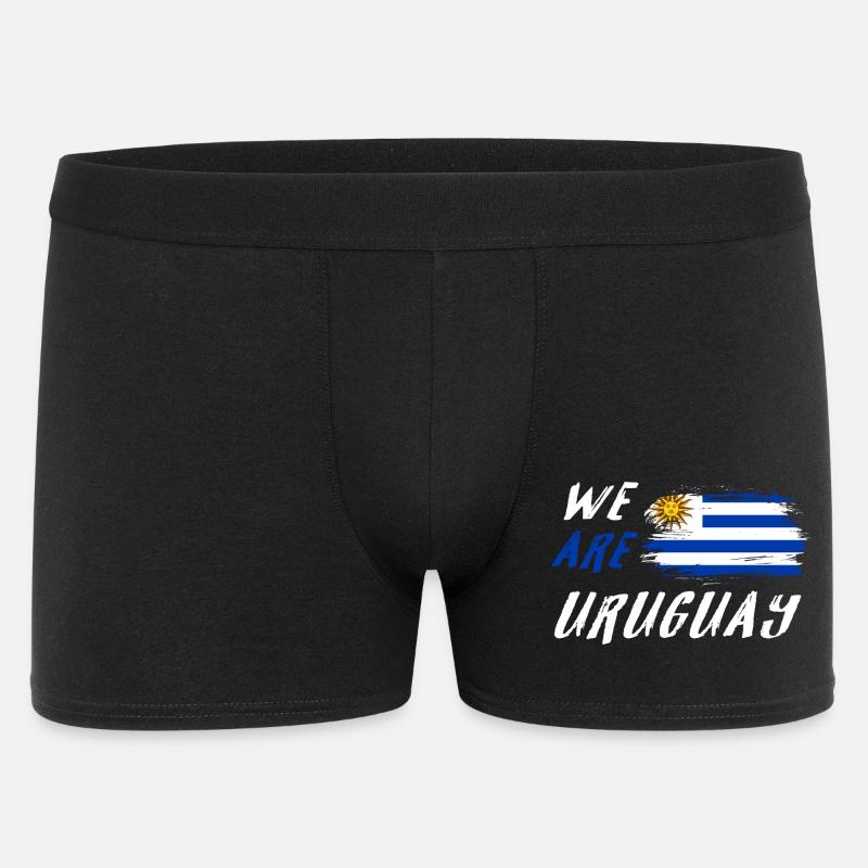 Wir sind Uruguay - Männer Boxer Shorts - Schwarz