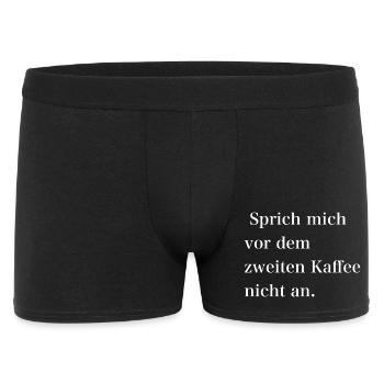 IMG 6988 - Männer Boxer Shorts - Schwarz - Vorne
