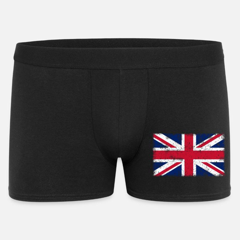 Großbritannien - Männer Boxer Shorts - Schwarz