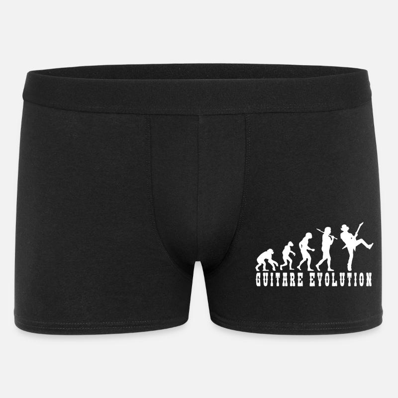 Evolution der Gitarrenkultur - Männer Boxer Shorts - Schwarz
