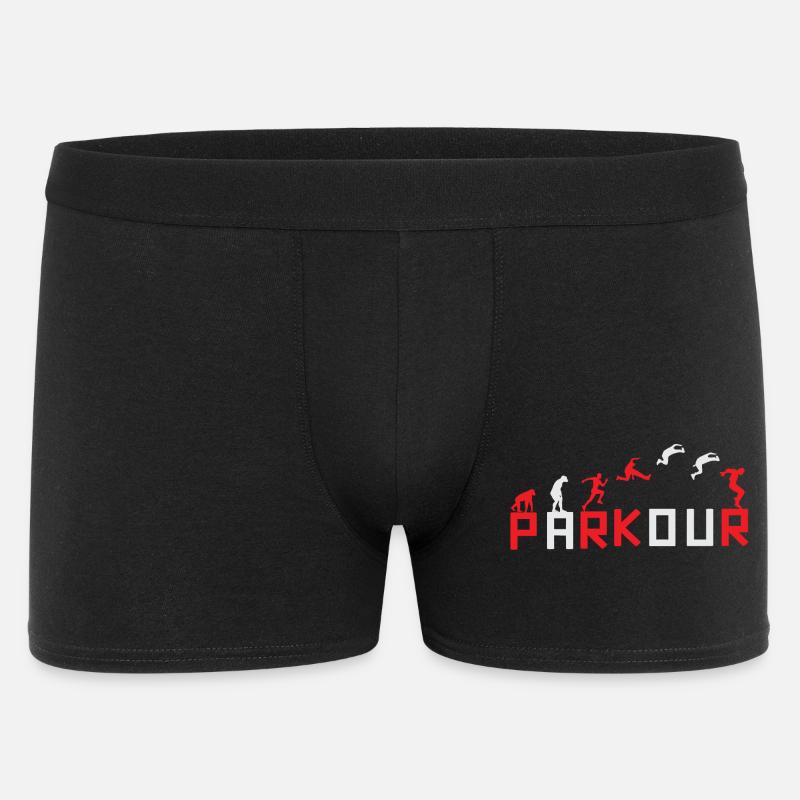 Evolution des Running Sequence Designs - Männer Boxer Shorts - Schwarz