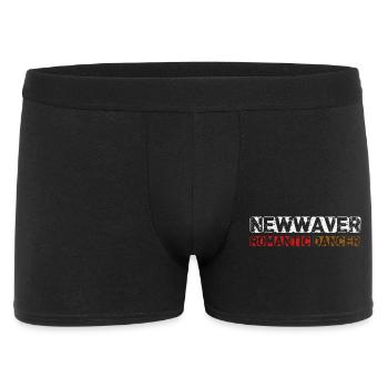 New Waver & Romantic Dancer - Männer Boxer Shorts - Schwarz - Vorne