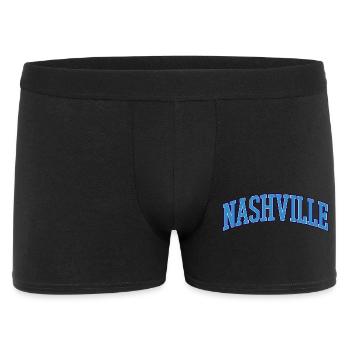 Nashville Varsity Schriftzug - Männer Boxer Shorts - Schwarz - Vorne
