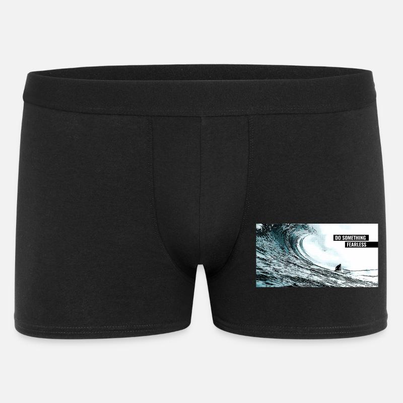Do Something Fearless – Neues wagen - Männer Boxer Shorts - Schwarz