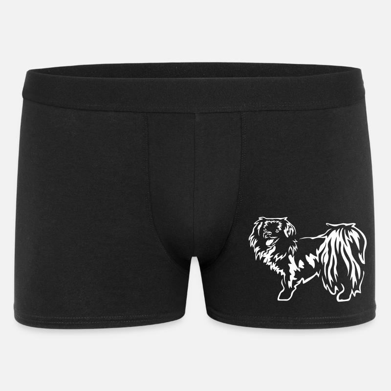 Tibet Spaniel "Black Edition" - Männer Boxer Shorts - Schwarz
