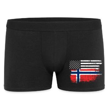 Grunge USA Norway Flag Mash - Men's Boxer Shorts - black - Front