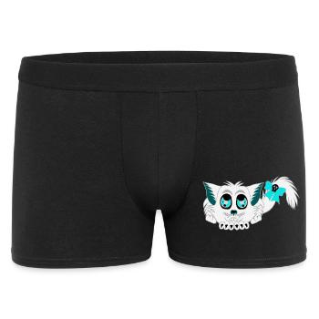 Geister-katze, Halloween Outfit, Mädchen - Männer Boxer Shorts - Schwarz - Vorne