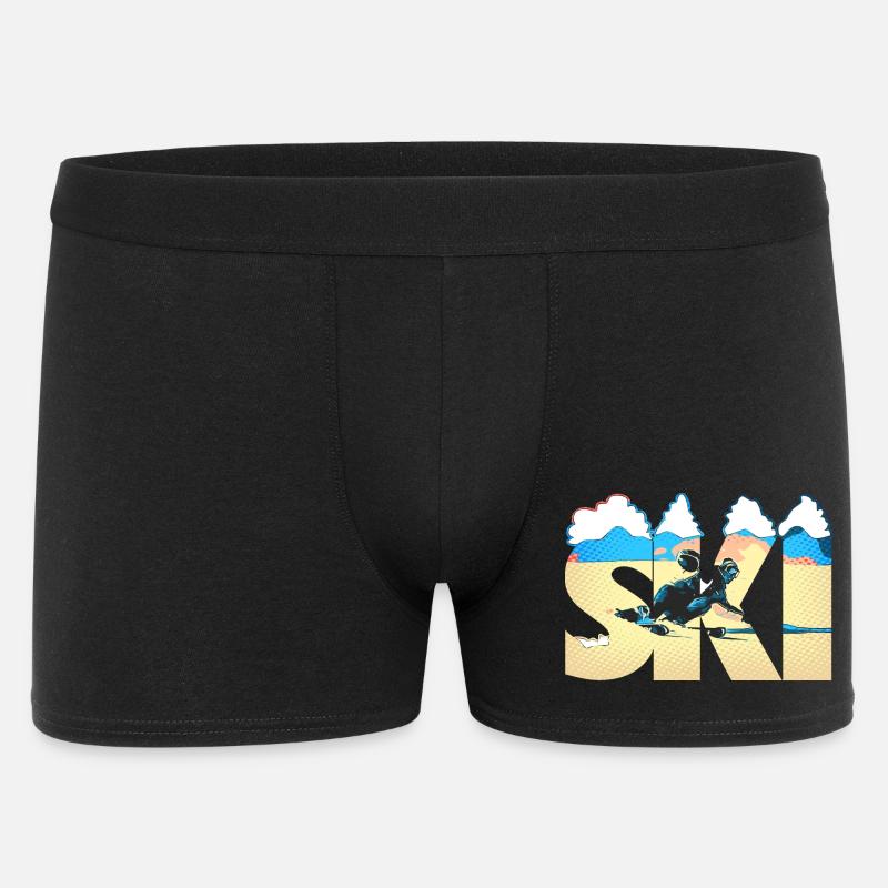 Ski Pop Art Côte - Boxer Homme - noir