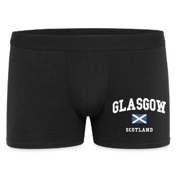 Glasgow Scotland Flag Graphic - Men's Boxer Shorts - black - Front