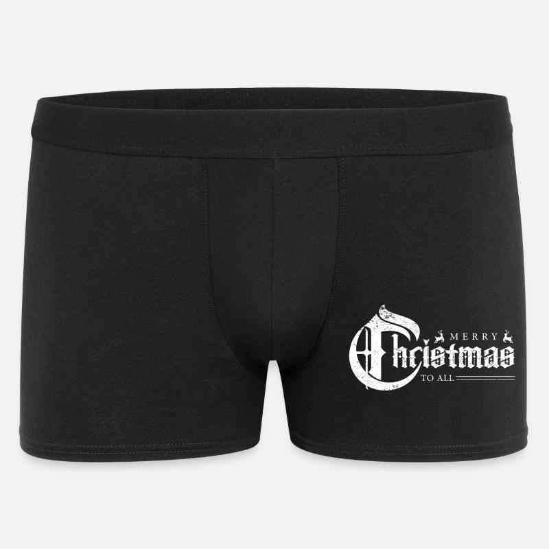 Gothic Weihnachtsbanner - Männer Boxer Shorts - Schwarz
