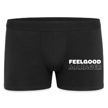 Feelgood Manager Design Tshirt blanc - Boxer Homme - noir - Devant