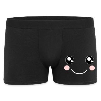 Kawaii, eyes, face - Men's Boxer Shorts - black - Front