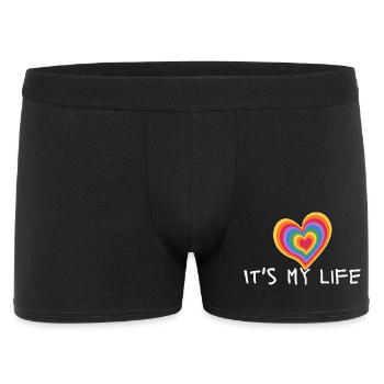 It's My Life - LGBT - Männer Boxer Shorts - Schwarz - Vorne