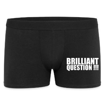 Brilliant Question - Men's Boxer Shorts - black - Front