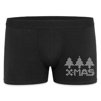 Arbre de Noël Icône graphique de Noël - Boxer Homme - noir - Devant
