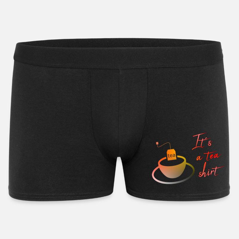 Its Tea Shirt - Männer Boxer Shorts - Schwarz