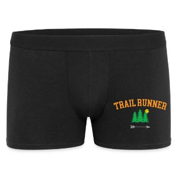 Trail Runner - Men's Boxer Shorts - black - Front