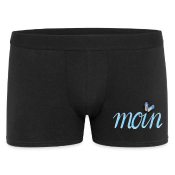 moin Nordsee Ostsee Meer - Männer Boxer Shorts - Schwarz - Vorne