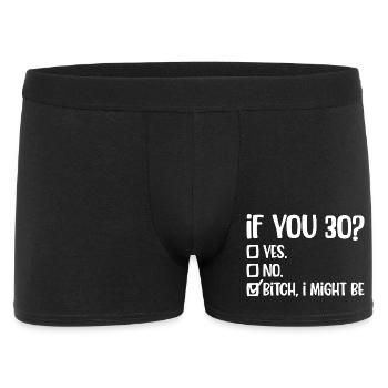 Bold Cheeky Checkbox Attitude Tee - Men's Boxer Shorts - black - Front