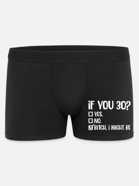 Bold Cheeky Checkbox Attitude Tee - Men's Boxer Shorts - black
