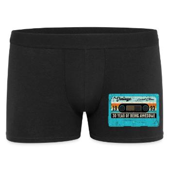 Cassette vintage anniversaire 1993 - Boxer Homme - noir - Devant