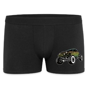 Dégradé de crâne de Monster Truck - Boxer Homme - noir - Devant