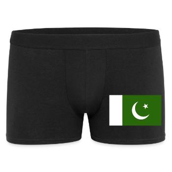 Pakistan National Flagge - Männer Boxer Shorts - Schwarz - Vorne