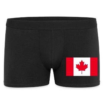 Hol dir jetzt unsere Kanada-Flaggen - Männer Boxer Shorts - Schwarz - Vorne