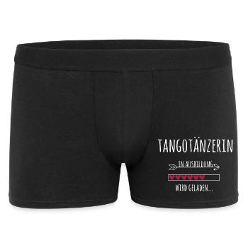 Tangotänzerin in Ausbildung / Geschenk Tango Tanz - Männer Boxer Shorts - Schwarz - Vorne
