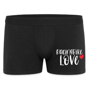 Fahrrad Sport Radsport Geschenk Racingbike Love! - Männer Boxer Shorts - Schwarz - Vorne