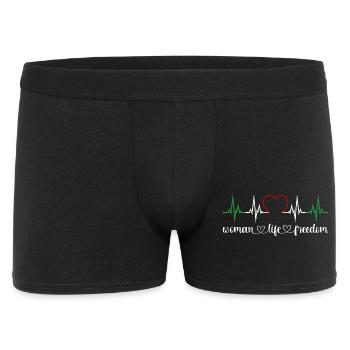 Woman Life Freedom Heartbeat Iran Women's Rights - Men's Boxer Shorts - black - Front