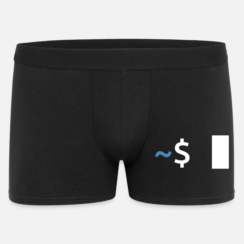 Linux Shell Command - Men's Boxer Shorts - black